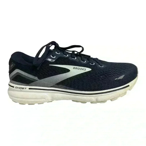 Brooks Womens Ghost 15 Navy Blue Running Shoes Sneakers Size 9.5 - Picture 2 of 16